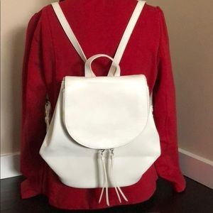 Small white backpack mini backpack